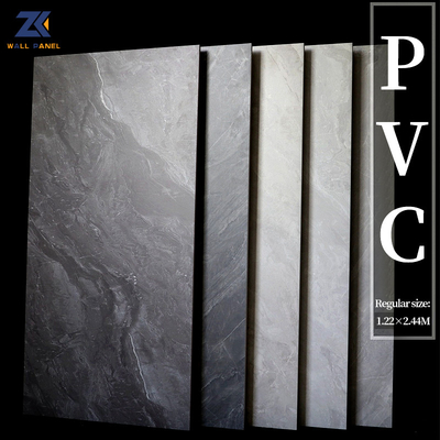 Painel de parede de madeira do folheado de Crystal Board Simulation Waterproof Marble do carbono