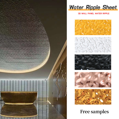 Prova de Crystal Water Ripple Panel Moisture do carbono ISO9001