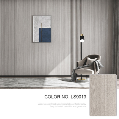 Painel de parede luxuoso moderno 5mm do folheado da madeira da decoração interior 8mm