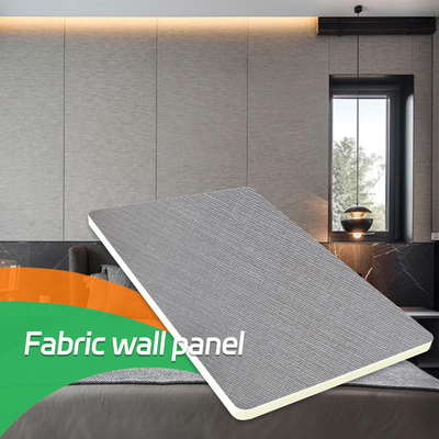 8 milímetros de tela de bambu luxuosa moderna do folheado da madeira da fibra Textured paredes do painel do PVC