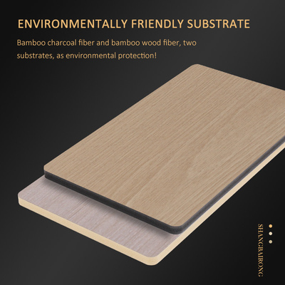 Produtos quentes painel de parede de tecido de carvão de bambu à prova d'água para decoração de interiores