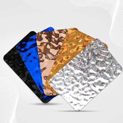 Luxo 3d Água Corrente de carvão de madeira Painel de parede de placas de cristal de carbono