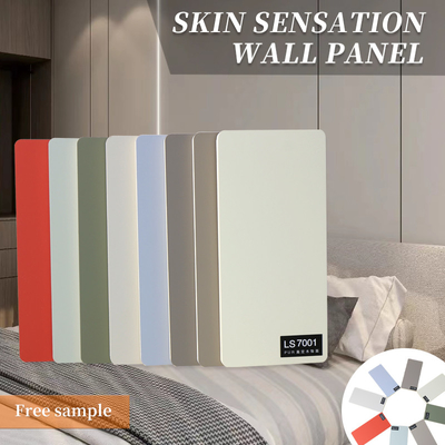 Painéis decorativos da isolação da parede do design de interiores da sensação da pele do PVC da largura 1.22m