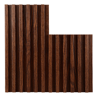 Anti grade acanelado plástica de madeira do painel de parede da corrosão 3D